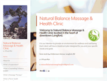 Tablet Screenshot of naturalbalancemassagelangford.com